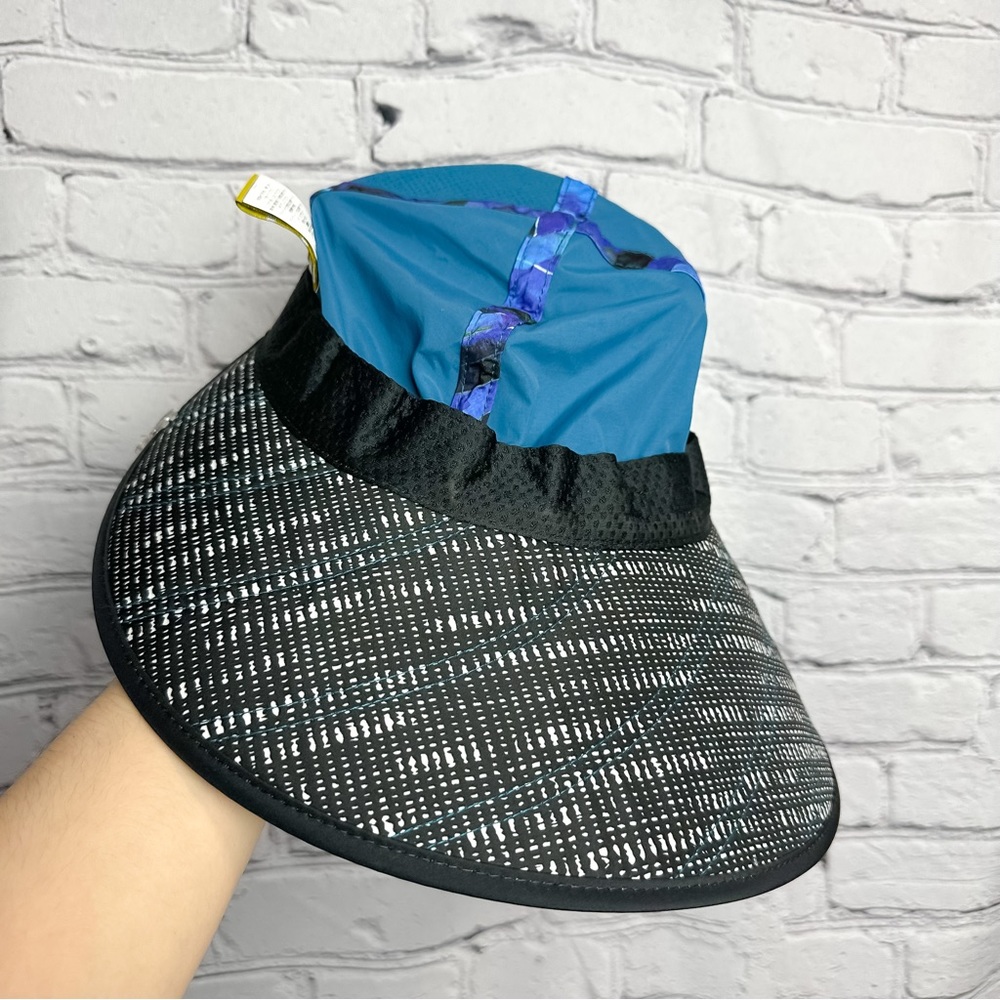 Blue and Gray Large Visor Hat